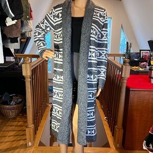 COPY - NWT Show Me Your Mumu long gray and white cardigan sweater / jacket size…